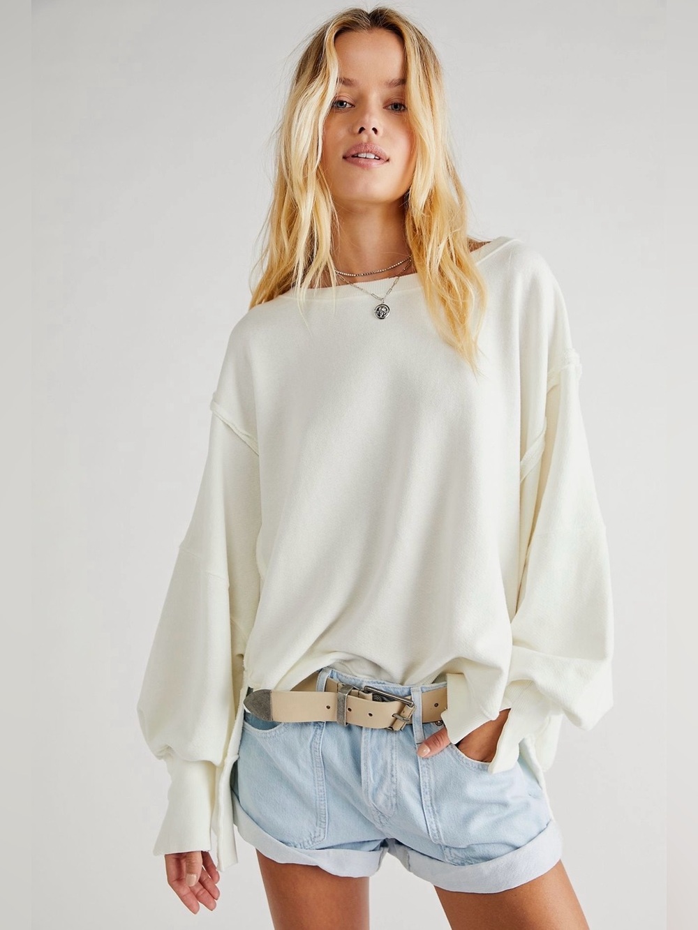 We The Free Camden Sweatshirt~ White